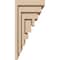 Ekena Millwork 7"W x 7"D x 14"H Wide Landon Rough Cedar Woodgrain TimberThane Corbel, Primed Tan CORUR07X07X14LANRCPR - alternate 5